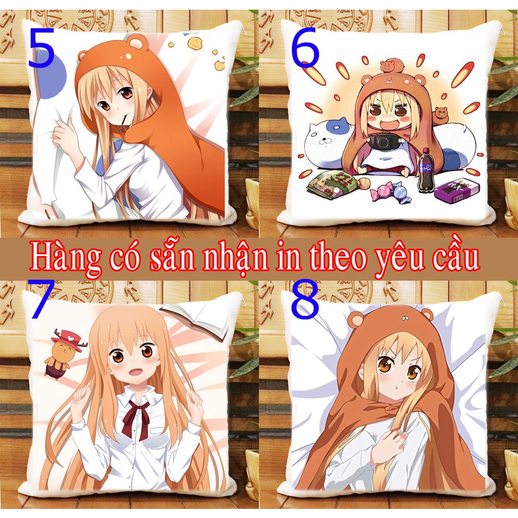 Gối ôm gối ngủ  hình vuông himouto umaru chan