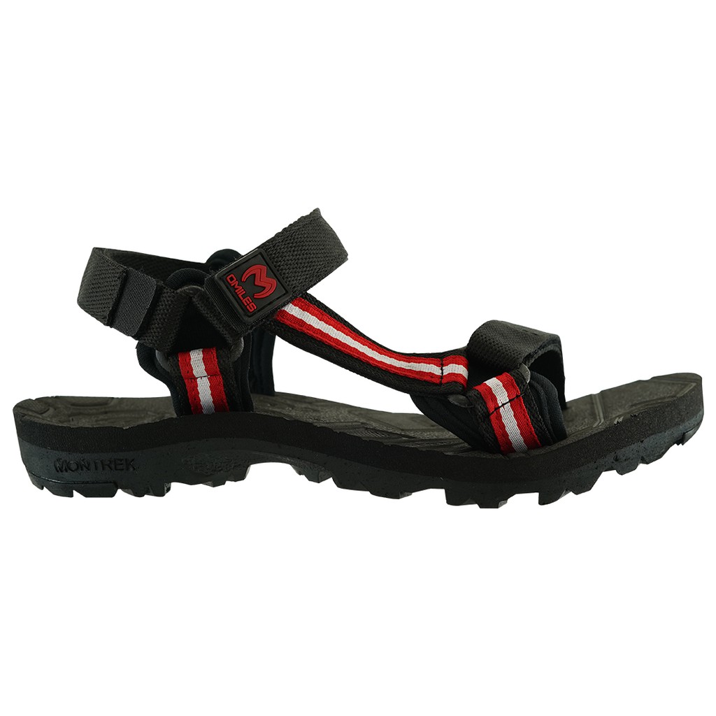 Giày Sandal Leo Núi Omiles Màu Đỏ Đen Cho Bé 2