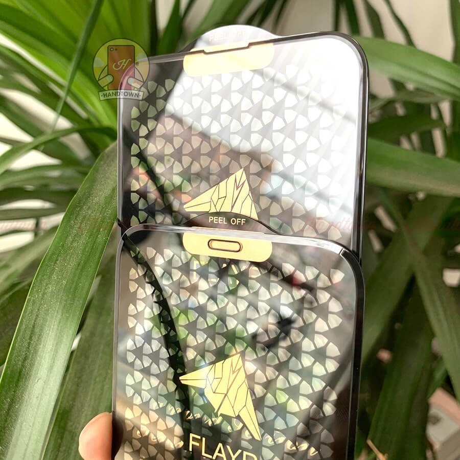 Cường Lực Iphone 13Pro 12 Pro Max 11 X XR XS Max ProMax Mini Viền Kim Cương Trong Suốt Full Màn Handtown