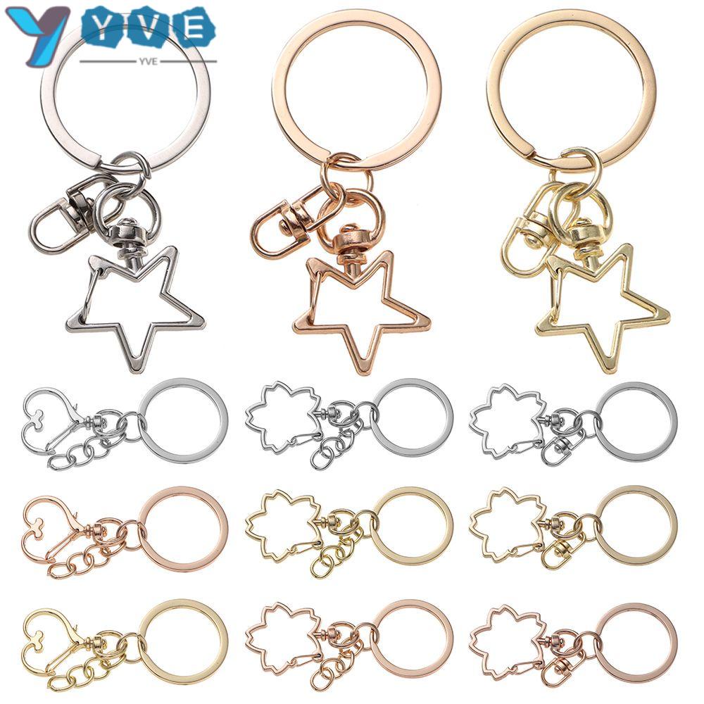 Set 5 Móc Khóa Càng Cua Bằng Kim Loại Dùng Làm Vòng cổ / Móc Khóa Diy Mới