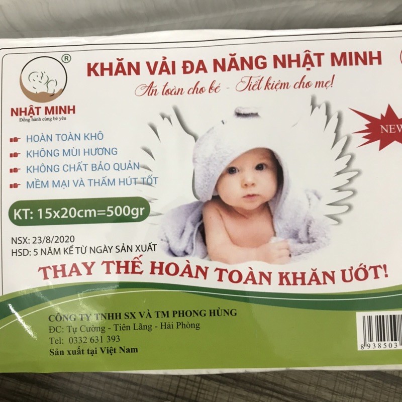 [MẪU MỚI ] Khăn giấy khô đa năng 500g bản to mẫu mới.