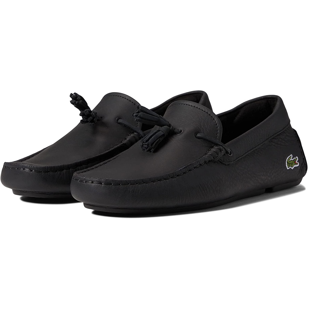 Giày lười nam Lacoste Piloter Tassel 0121 - Đen