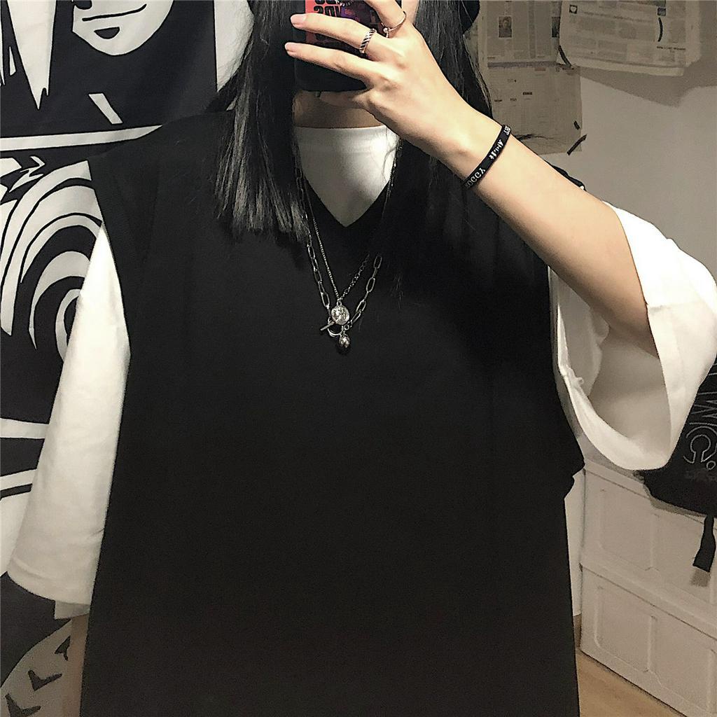 Áo Vest Cổ Chữ V 198368Áo Thun Tay Ngắn In Họa Tiết Phong Cách Harajuku Cho Nam Và Nữ