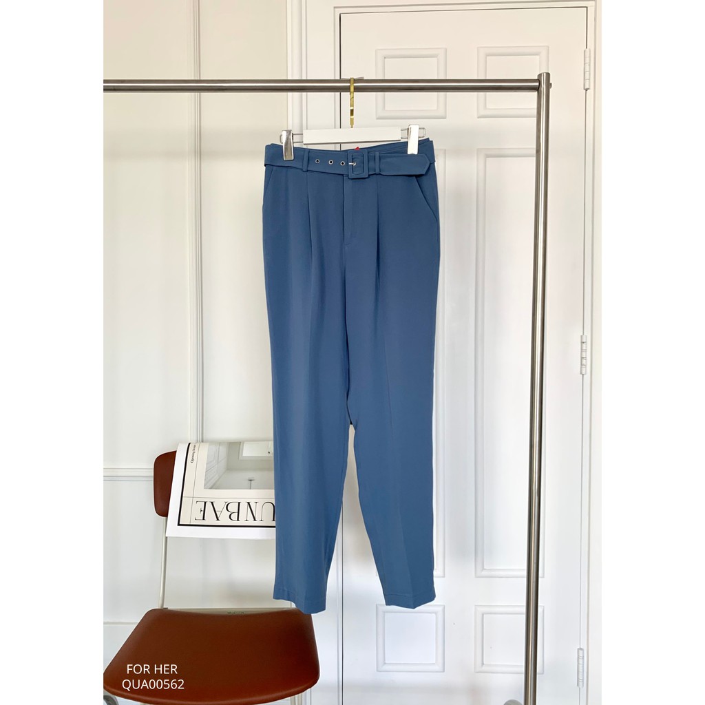 Quần baggy phối đai eo QUA0056