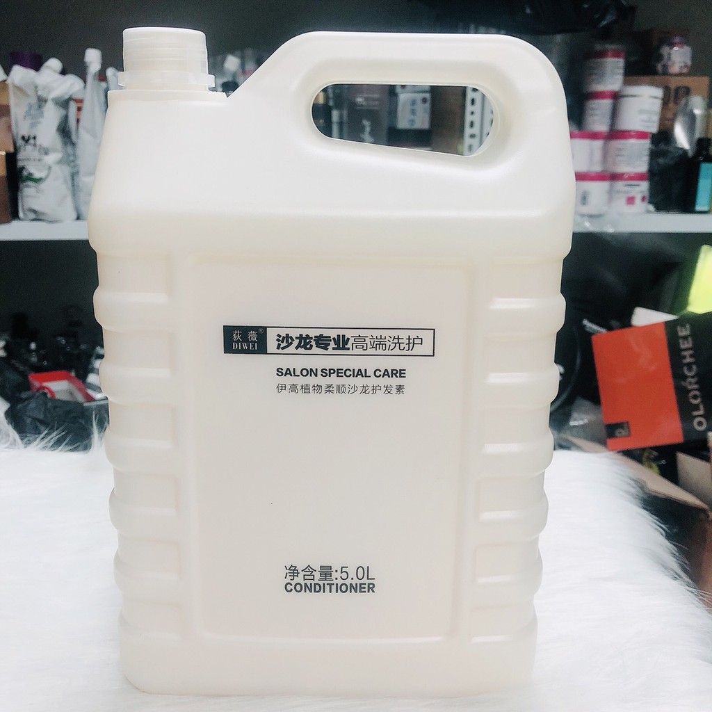 Dầu Gội Can Bulgari Cho Salon Tóc 5000ml (can trắng )