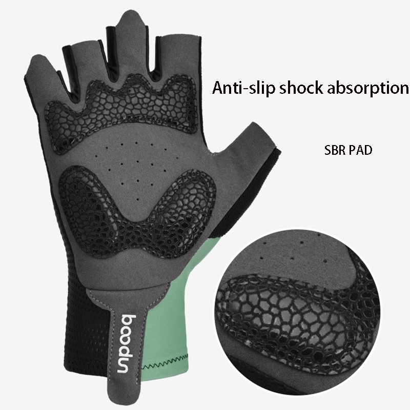 Đôi Găng Tay Hở Ngón Chống Trượt Chống Sốc Khi Đi Xe Đạp