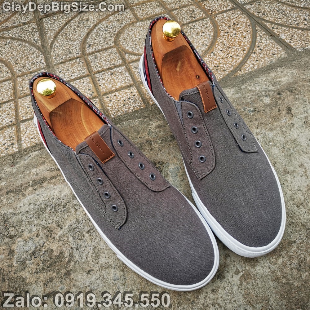 Giày sneaker vải, giày thể thao big size cỡ lớn EU:45-46 cho nam chân to (hàng VN xuất dư)