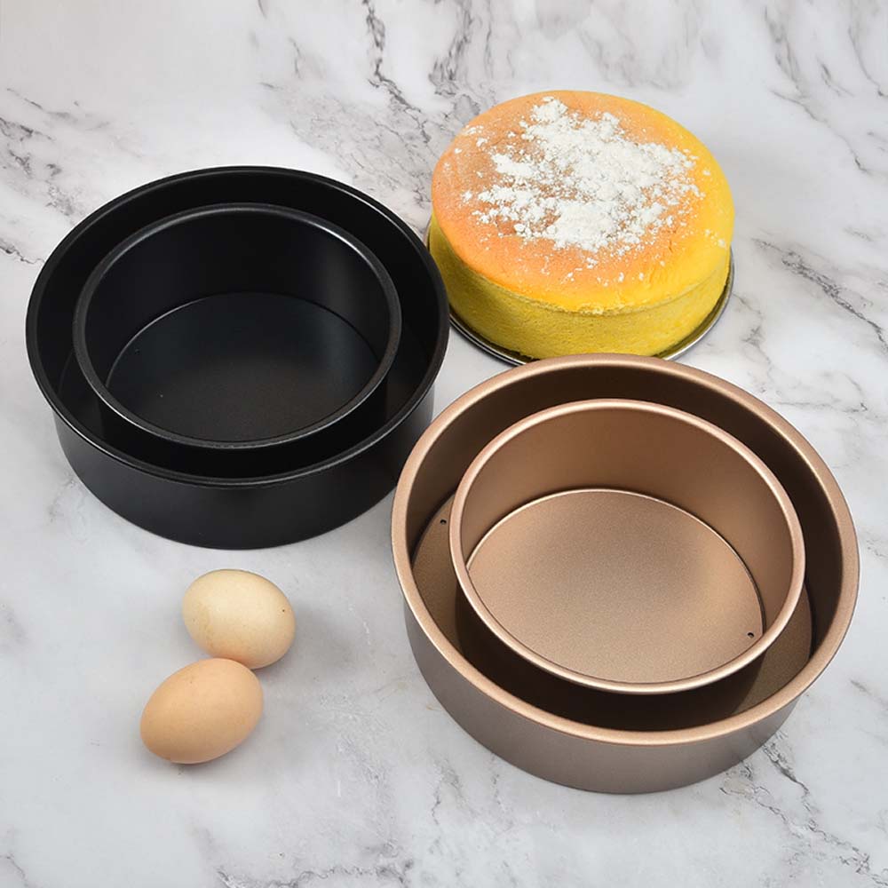 Khuôn Làm Bánh Hình Tròn Chống Dính 6 / 8 Inch Có Thể Tháo Rời Tiện Dụng Cho Nhà Bếp