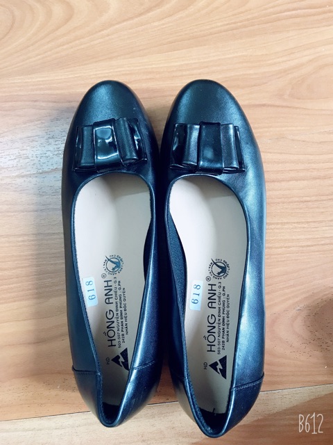 Giày búp bê da nơ