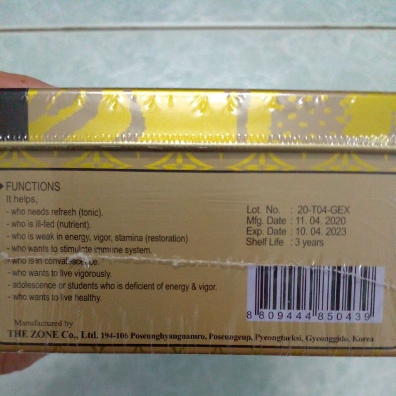 Sâm GINEX 870mg Hàn Quốc.