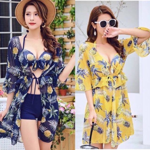 Bikini set 3_ hoạ tiết hoa rực rỡ