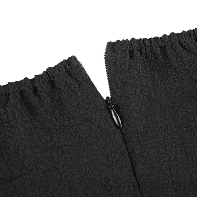 Đầm dài tay màu trơn hai lớp thời trang nữ tính