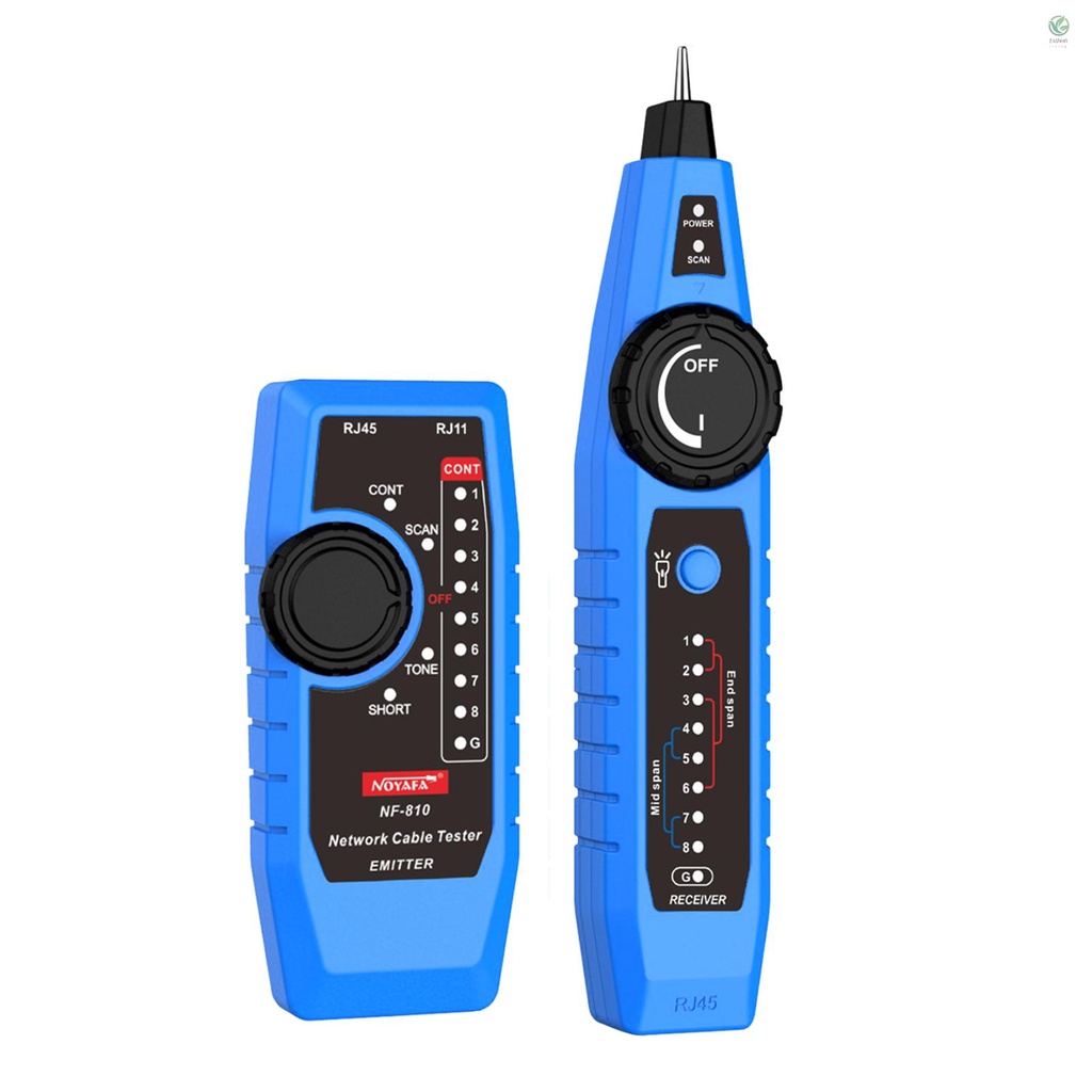 Bộ Dụng Cụ Kiểm Tra Cáp Mạng Đa Năng FLV NOYAFA NF-810 Cho RJ11 RJ45 CAT5 CAT6 LAN