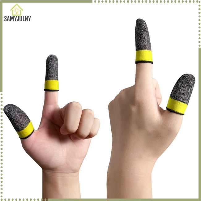 Set 2 Bọc Ngón Tay Famy Bằng Sợi Bạc Siêu Mỏng Thoáng Khí Chống Mồ Hôi 24-pin