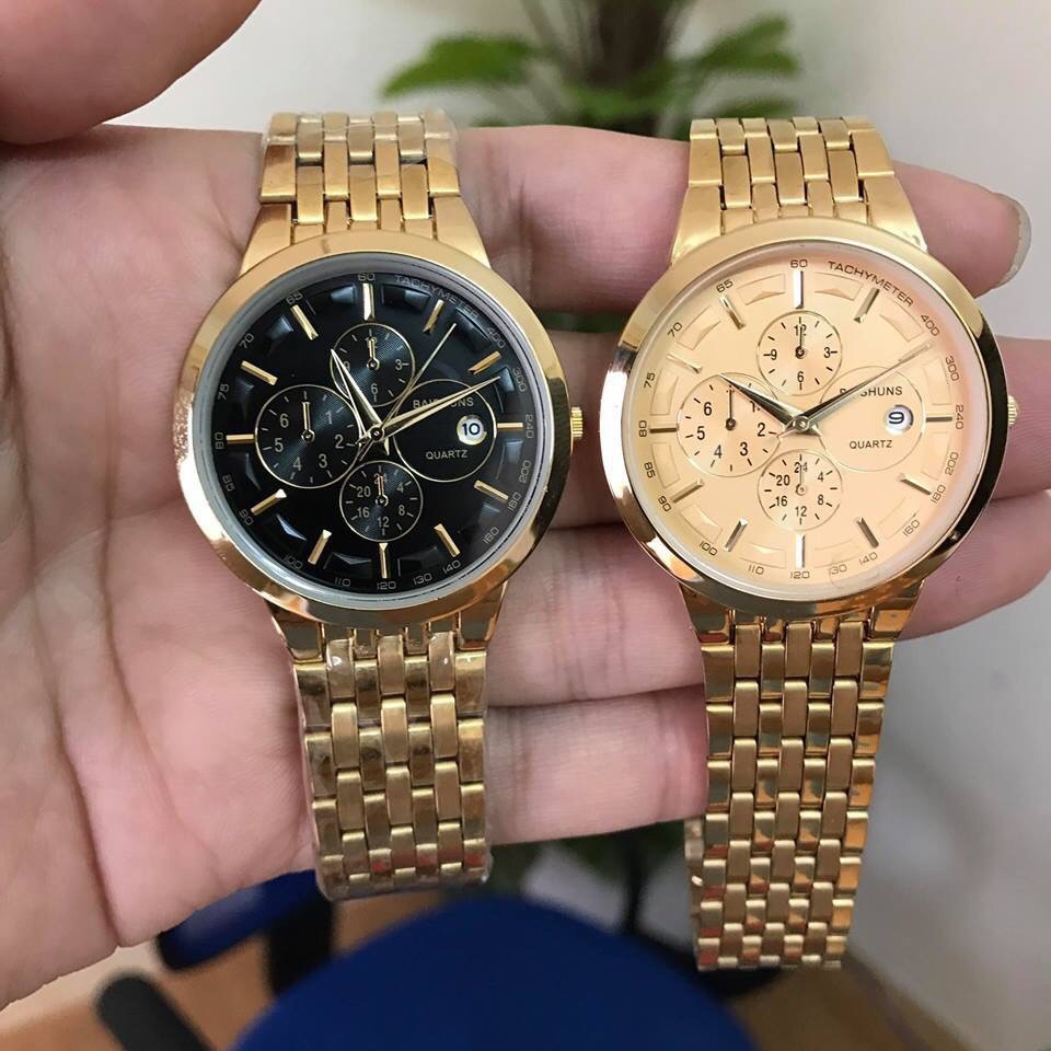 Đồng Hồ Nam BAISHUNS "KHỞI NGHIỆP" màu vàng may mắn và thành công | BigBuy360 - bigbuy360.vn