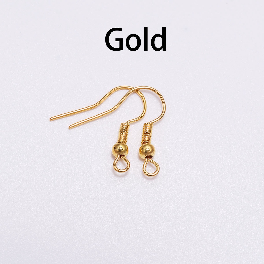 Set 100 Móc Khuyên Tai Mạ Vàng / Đồng 20x17mm