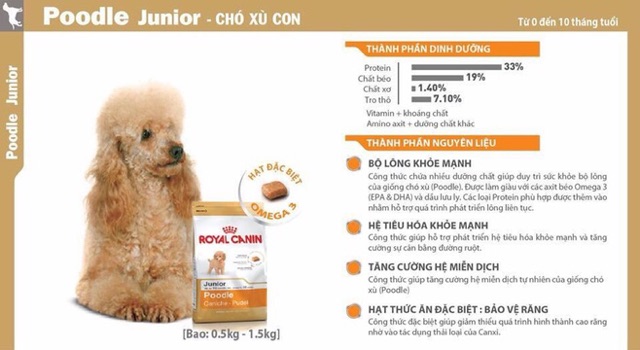 THỨC ĂN KHÔ ROYAL CANIN DÀNH CHO POODLE