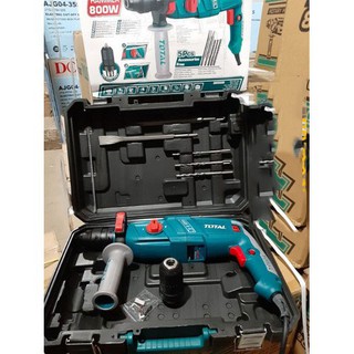 Máy khoan búa 800W Total TH308268-2 (có 2 đầu khoan)