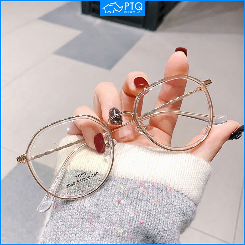 Mắt Kính Gọng Nhỏ Chống Ánh Sáng Xanh Phong Cách Retro Dành Cho Nữ