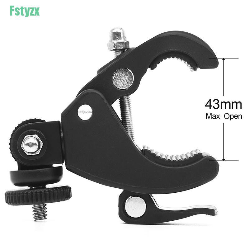 fstyzx Quick Release Screw Clamp Bracket Bike Handlebar Mount 1/4 Tripod For Camera DV