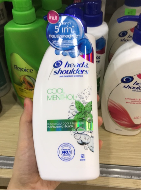Dầu gội Head and Shoulder Xanh Bạc Hà Mát Lạnh và Hồng Mềm mượt 480ml