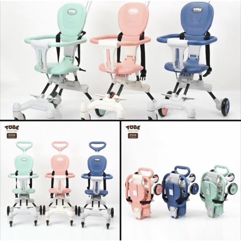 Xe đẩy gấp gọn TOBÉ cho em bé xe gấp gọn siêu nhẹ cho bé từ 6-36 tháng