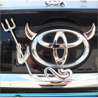Decal hình ác quỷ dán trang trí logo xe