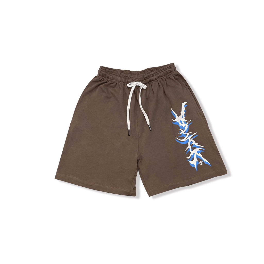 Quần shorts BLVCK graphic - Màu nâu