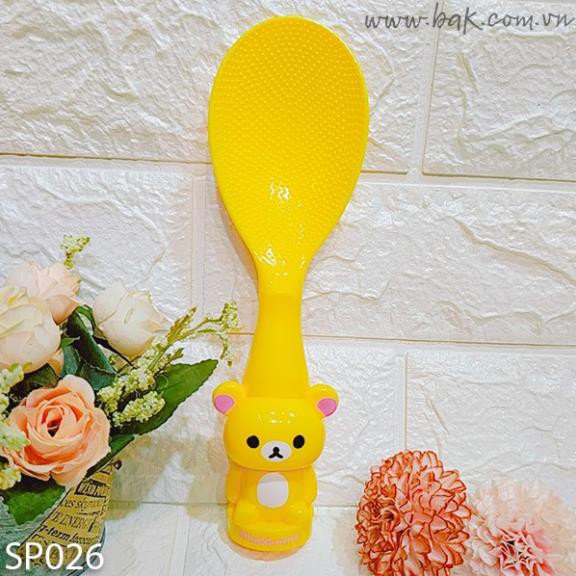 Muỗng múc cơm tay cầm hình chú gấu đáng yêu