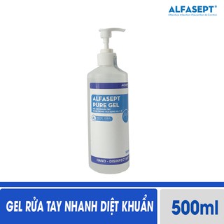 Dung dịch rửa tay sát khuẩn nhanh alfasept pure gel 500ml - ảnh sản phẩm 2