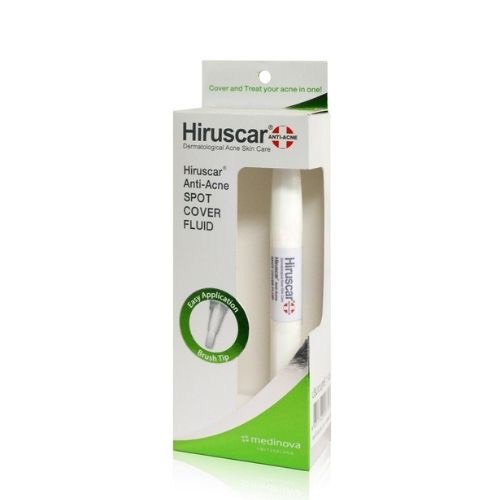 Kem che khuyết điểm và ngăn ngừa mụn Hiruscar Anti Acne Spot Cover Fluid 1ML