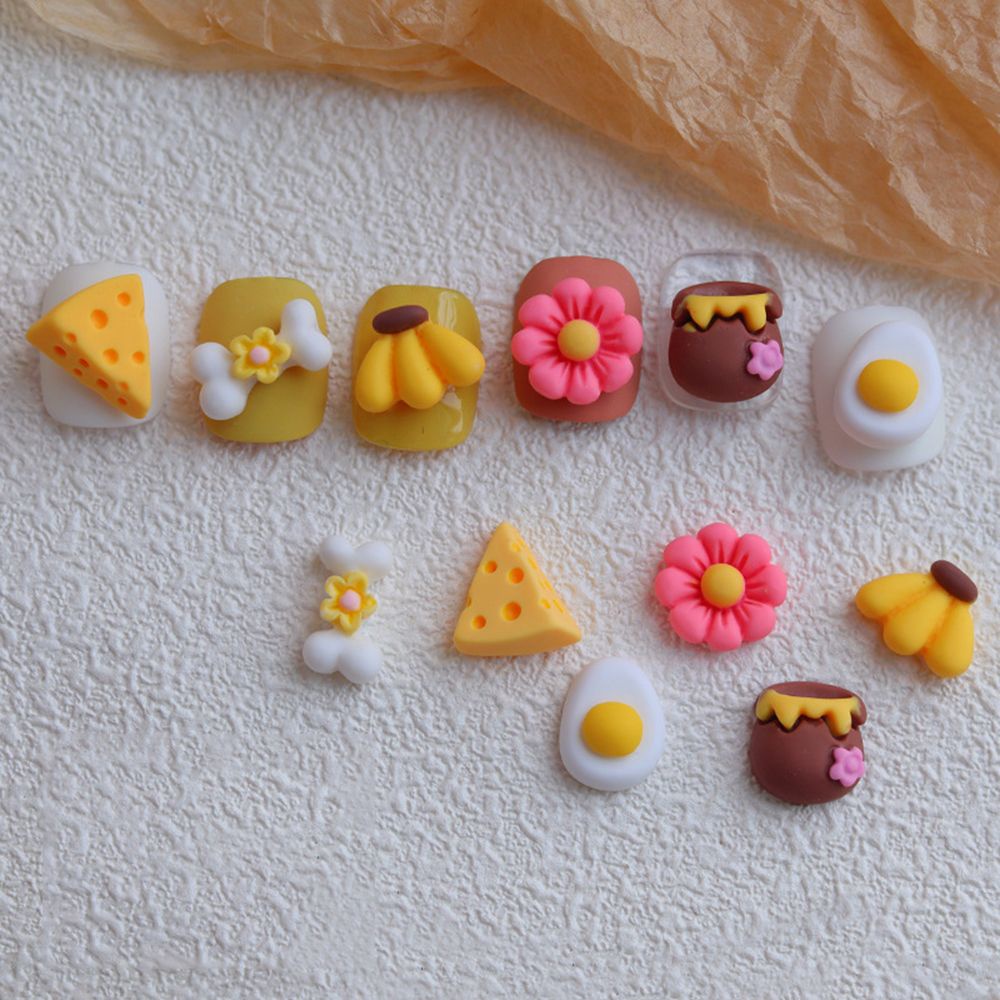 [Hàng mới về] Phụ kiện gắn trang trí móng tay hình hoạt hình 3D thời trang Nhật Bản