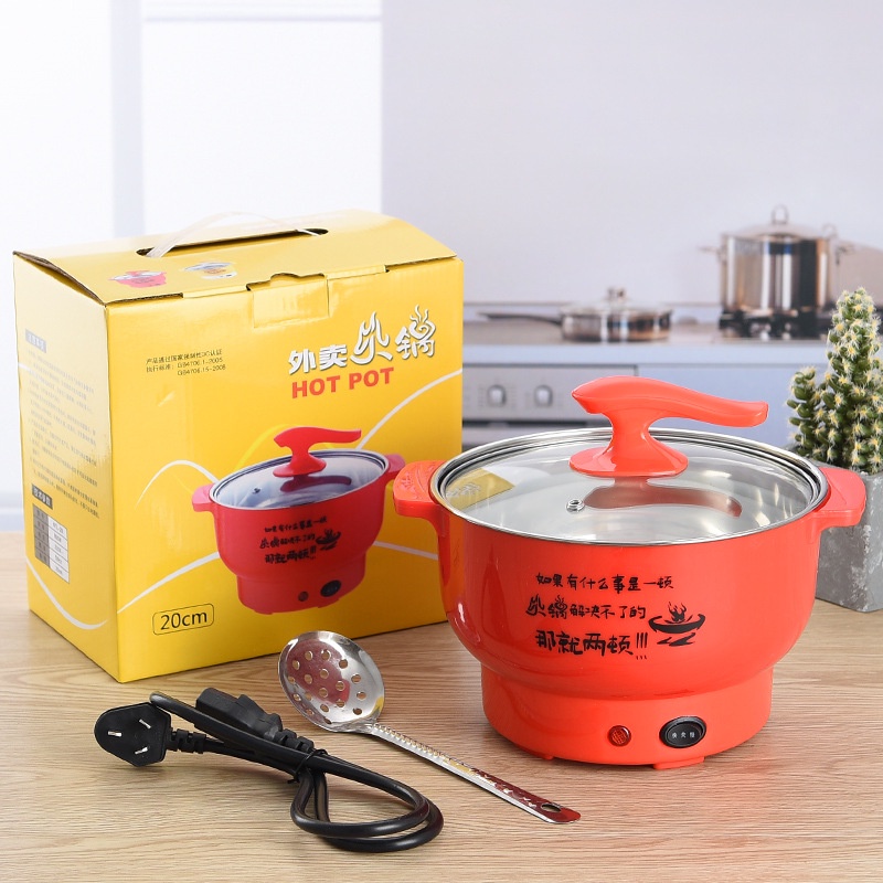 Có thể bán buôn Nồi điện 1.8l thành bên trong bằng thép không gỉ 400 đến 800W 2 chế độ bảo vệ quá nhiệt virgina056 Hàng giao ngay