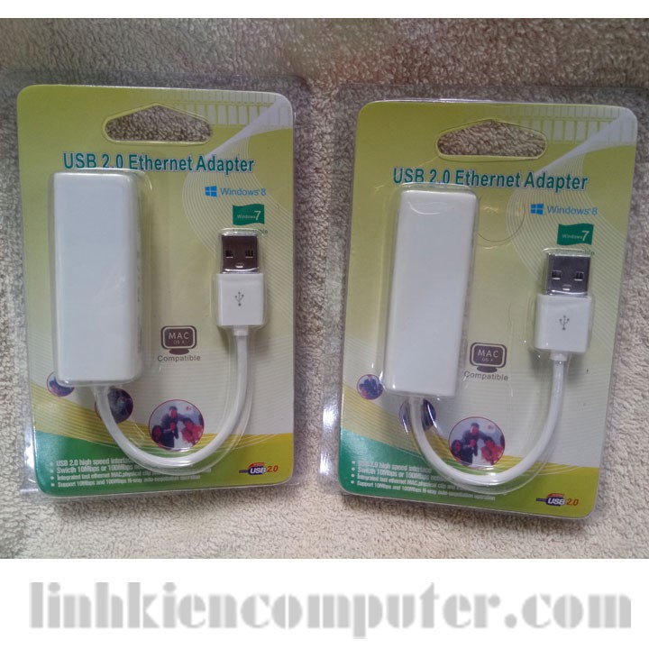 Dây cáp chuyển đổi USB sang cổng mạng Lan - USB To Lan (Trắng) | BigBuy360 - bigbuy360.vn