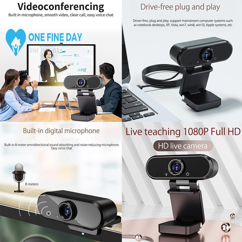 Webcam kèm micro chất lượng 1080P cho máy tính bàn laptop