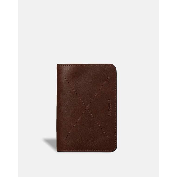Bao Da Passport Harmony màu nâu sậm