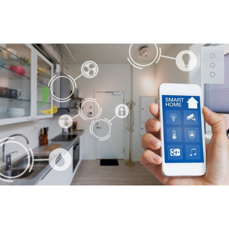 Công tắc Tuya điều khiển đèn Chính hãng