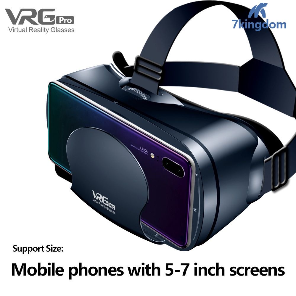 Kính thực tế ảo vrg pro 3d góc rộng 120 độ cho điện thoại 5-7 inch
