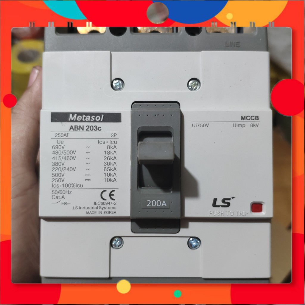 APTOMAT Át khối 3 Pha MCCB LS 3P ABN 125A-250A