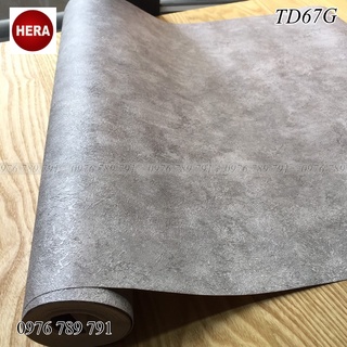 10m Giấy Dán Tường Giả Xi Măng Lụa Không Keo Cao Cấp