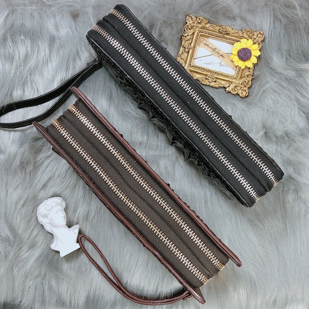 Clutch Nam Da Cá Sấu Thật - Ví Dài Cầm Tay Cao Cấp 2 Khóa Ngăn Đựng Điện Thoại BH 24 Tháng | BigBuy360 - bigbuy360.vn