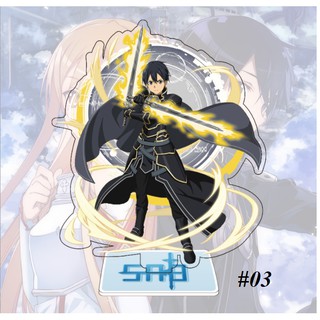 Standee mica nhân. vật sword art online