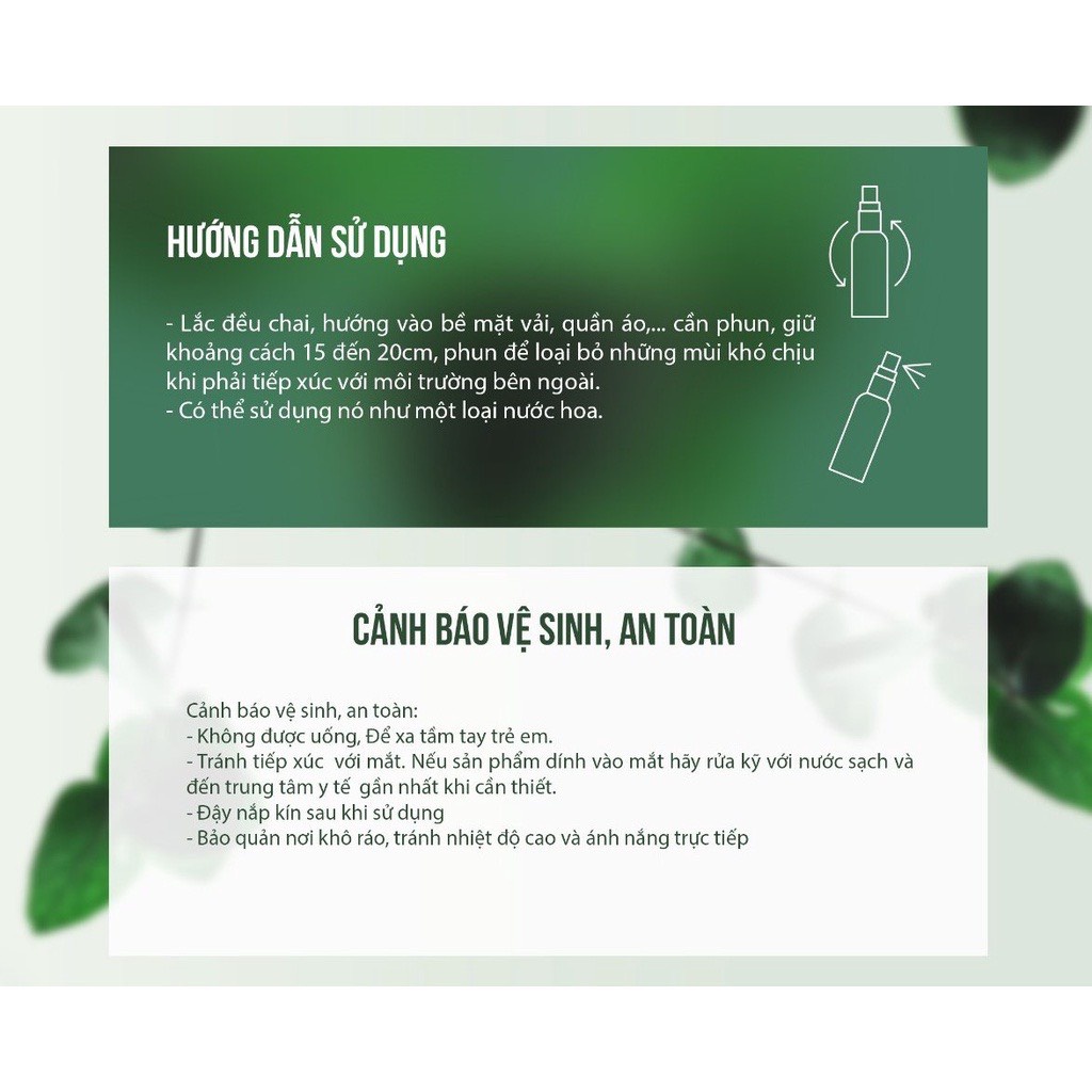 Xịt thơm khử mùi ẩm mốc quần áo JULYHOUSE hương tinh dầu Tuyết Tùng dung tích 20ml/280ml