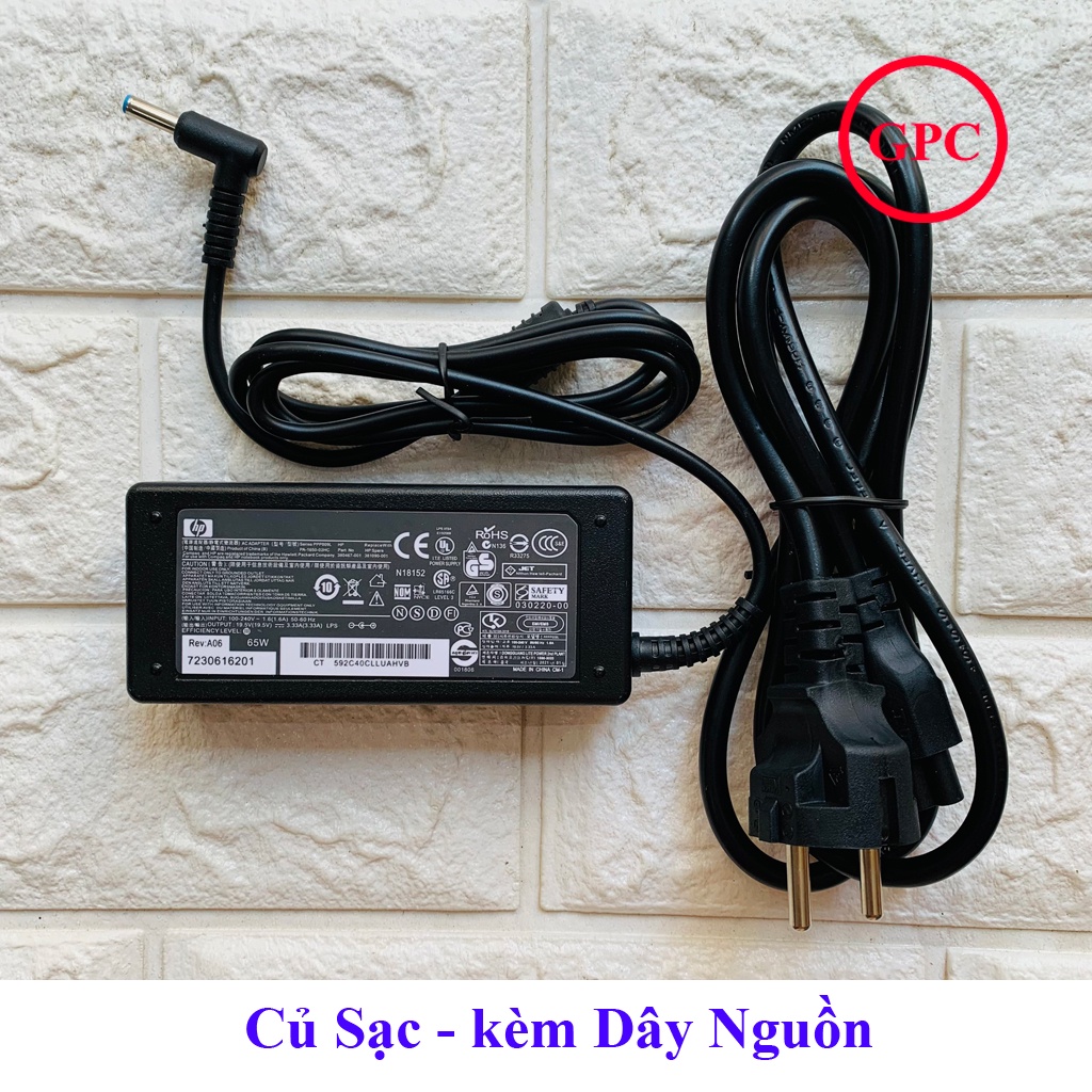 Sạc laptop HP 3,33 chân kim nhỏ  - bảo hành 12 tháng | FREE SHIP ĐƠN TỪ 50K