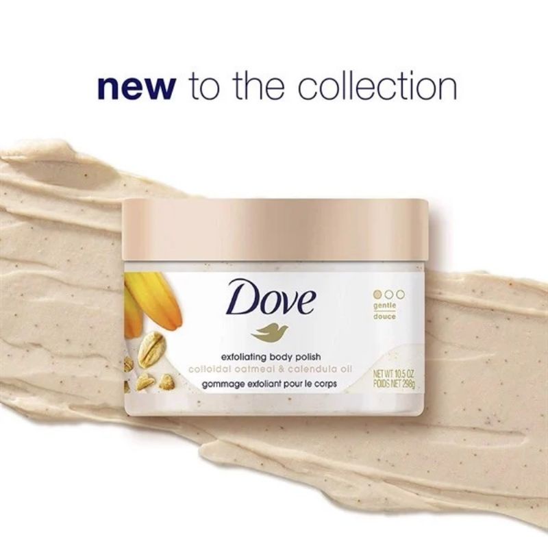 {Cam kết chính hãng MỸ} Tẩy tế bào chết body DOVE Exfoliating Body Polish 298g