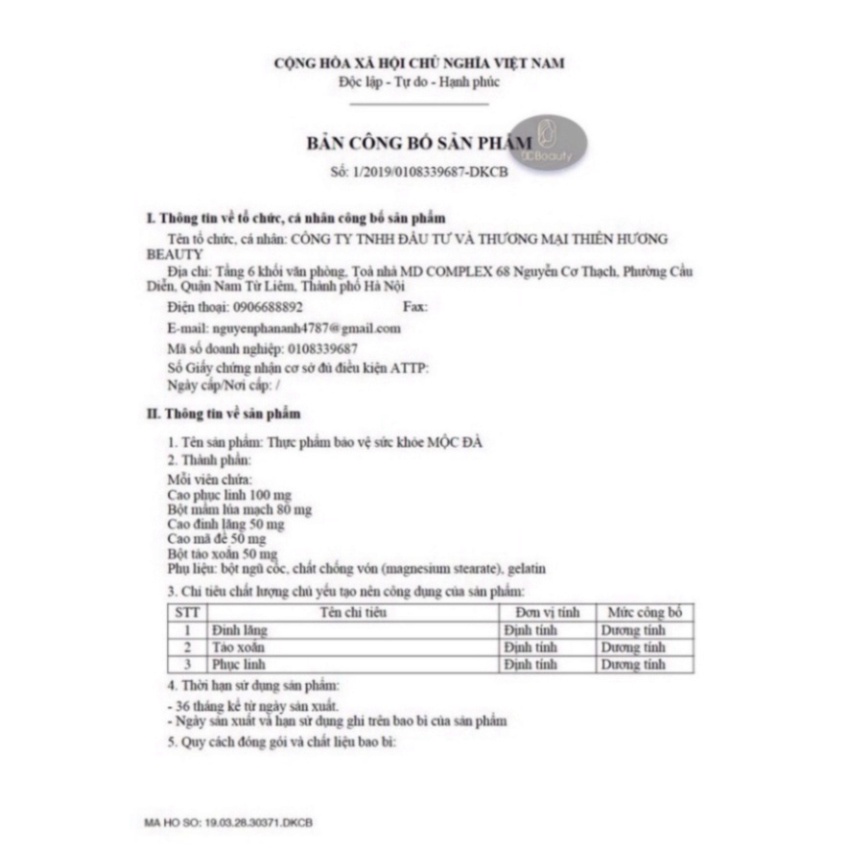 ✅ Thảo Mộc Tăng Cân Mộc Đà 👍 ❤️