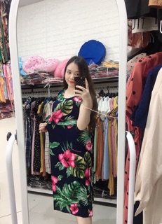 Váy lanh bầu bí bon chen
