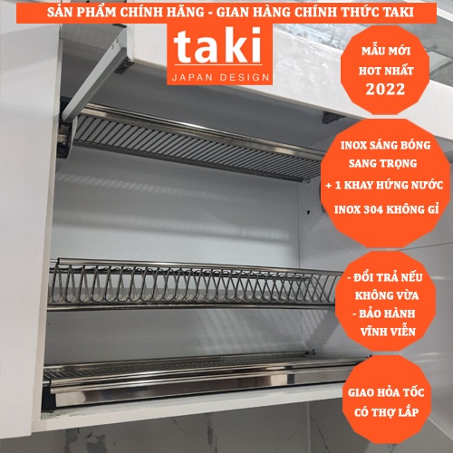 {CHÍNH HÃNG} Giá Bát Cố Định Tủ Bếp TAKI INOX 304 - BẢO HÀNH VĨNH VIỄN (Có Thợ Lắp Đặt)