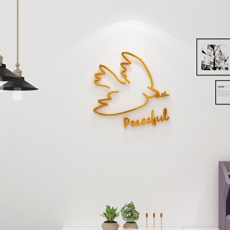 Tranh dán tường mica 3d decor khổ lớn bình yên trang trí quán ăn, nhà hàng, phòng ngủ, nail Nhiều Size - EPeBen