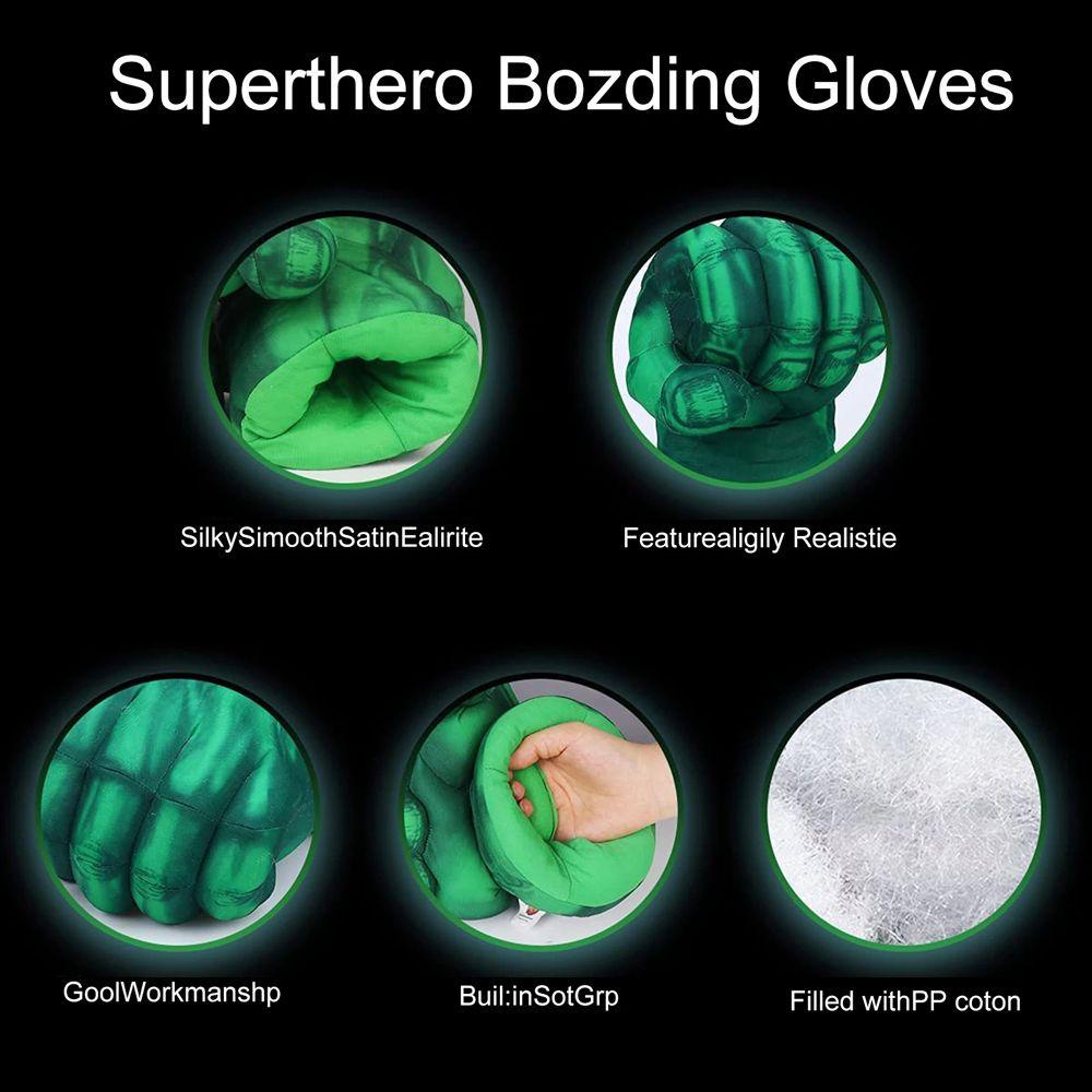 Găng Tay Bông Hóa Trang Hulk Dành Cho Các Bữa Tiệc Halloween